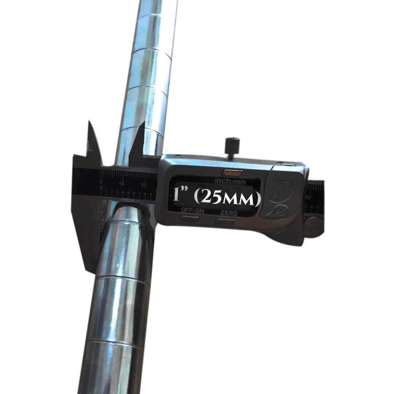 HOWDIA 1.2mm/ 0.047" Coarse Thread Connectors for 25.4mm/ 1" Outside Diameters Wire Shelving Poles with 23.0 mm Hole and 1.2 mm Wall Thickness, 4-Pack - Image 5